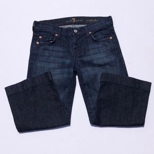 Cropped Dojo 7 For All Mankind Jeans. Size 25